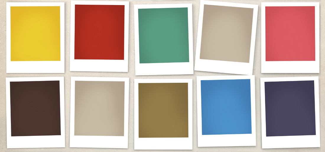 color swatches of paint colors