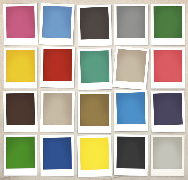 color swatches of paint colors